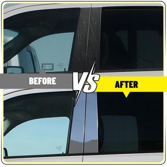 6PCS Chrome Pillar Posts Window For 1997-2017 Lincoln Navigator Ford Expedition