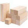 5Pcs Wood Carving Blocks Kit Square Wooden Bar Balsa Wood Carving Block Premium Basswood Wood Sticks Strips Hobby Kit