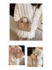 Versatile Striped Pleated Handbag - Women's 2025 Fashion Small Square Shoulder Bag