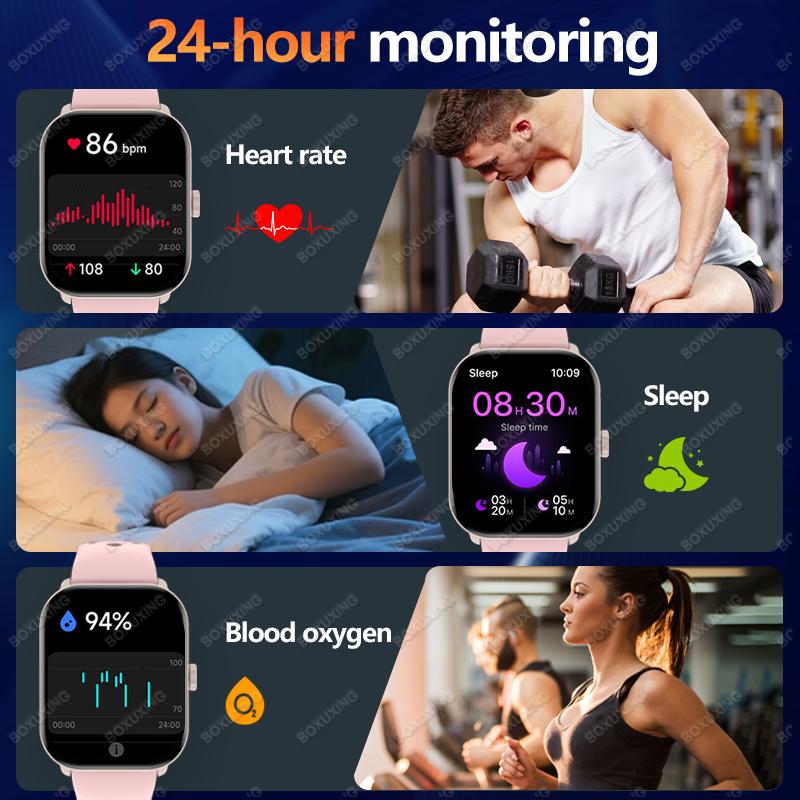 New GPS Track Smart Watch 2.01 Inch Ultra HD  Screen Movement Run Track Heart Rate Monitor Bluetooth Call Smartwatch