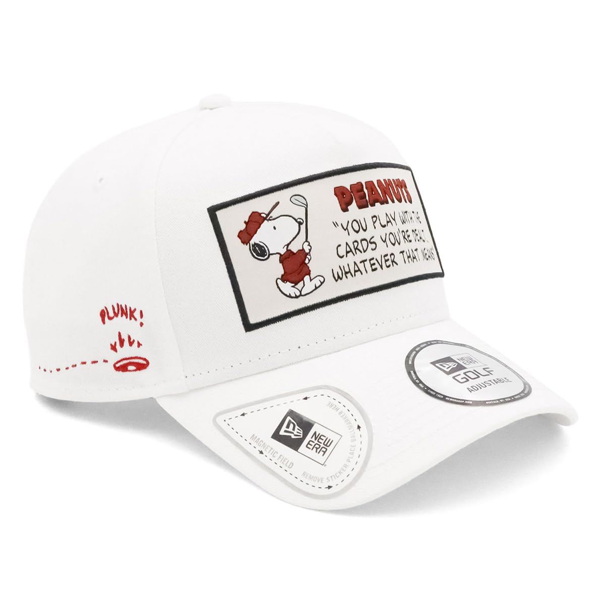 

[New Era] Гольф-кепка с магнитом, коллаборация со Snoopy, белая, БЕСПЛАТНЫЙ GF 940AFOP PEANUTS ПЕРЕДНЯЯ НАШИВКА WHI