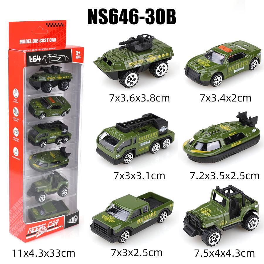 1:64 Alloy Toy Car Racing & Police Model Set for Kids