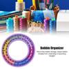 Storage Holder, 17*17*2 24PCS Silicone Bobbin Storage Box Round Portable Storage   Handcraft Sewing Accessories