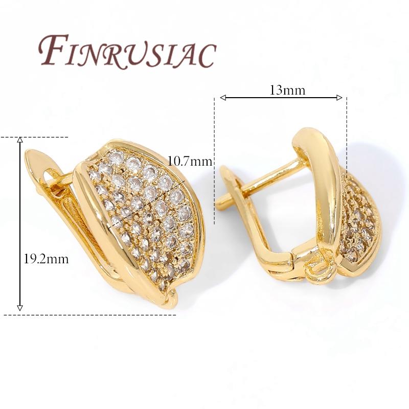 

18K Gold Plated Fasteners Earwires Earrings Fixtures Anti-Allergy Earring Hook Clasps DIY Women s Earrings Making Materials 1 pair