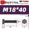 Grade 12.9 Reverse Thread Hex Bolt, M6-M24 High-Strength Blackened Hexagon Screw