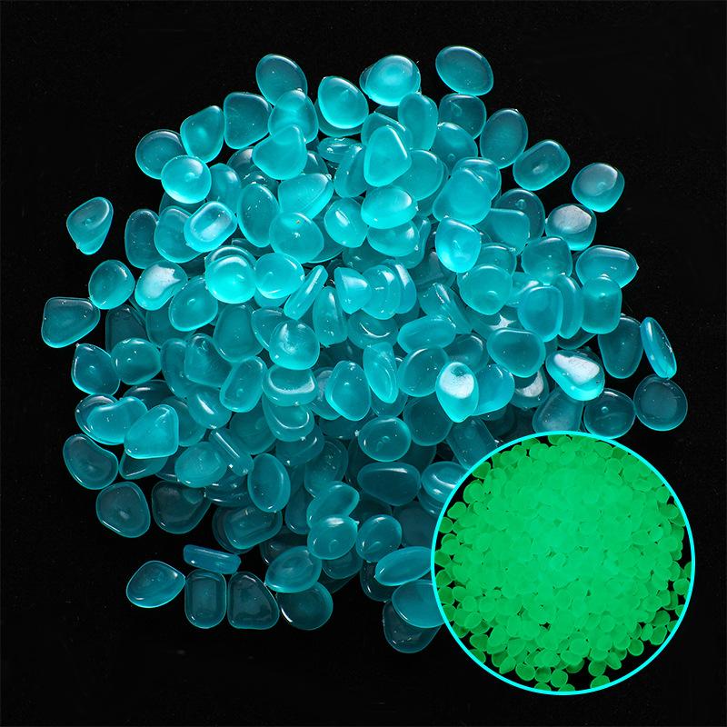 

Украшение вазы Комнатное растение Светящиеся камни Флуоресцентные камни для ландшафта аквариума 50pcs синий