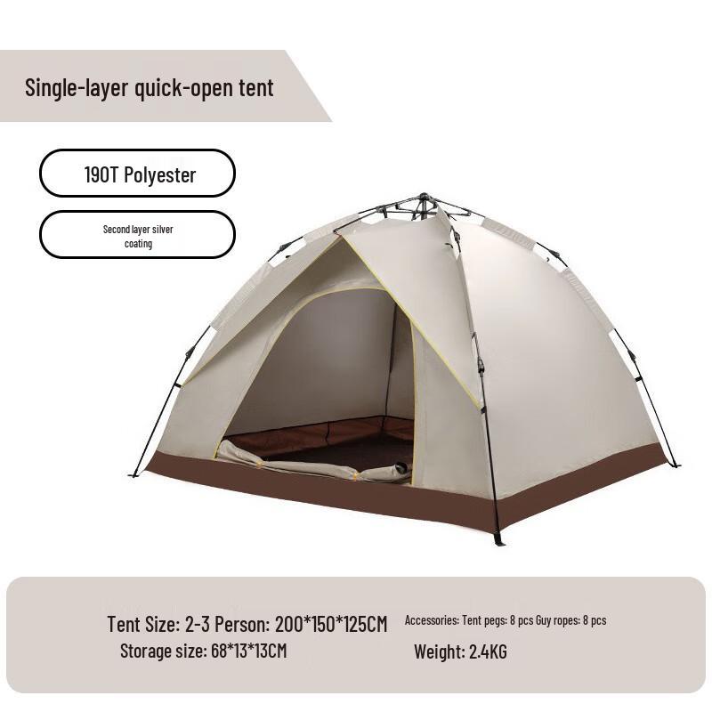 Binfu Outdoor Automatic Quick-Open Camping Tent Tent Only