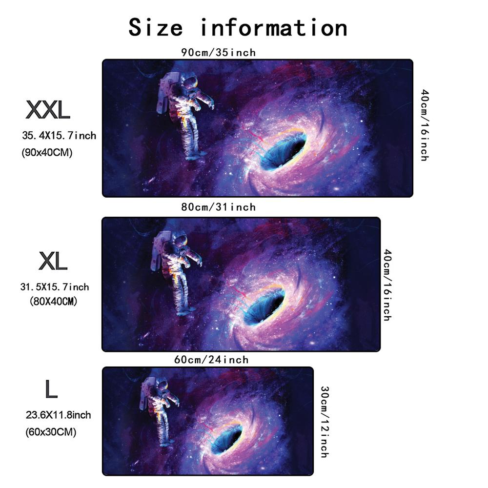 Black Hole Interstellar Mouse Pad Large Game Mousepad Computer Keyboard Desk Mat Gamer Soft Office Carpet Table Mat Desktop Mats