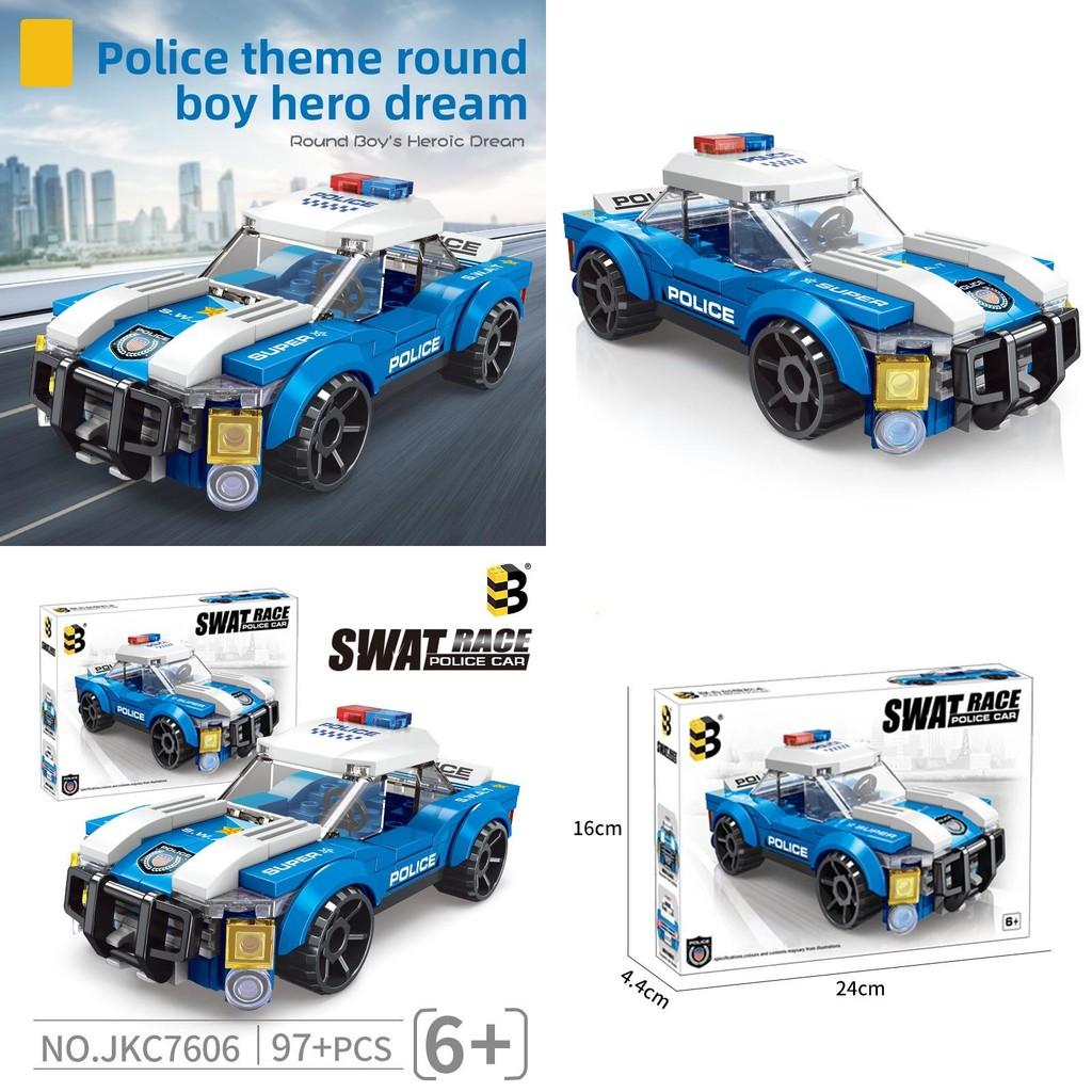 Series Police City Car Plastic Building Blocks Toy For Children Play Creative