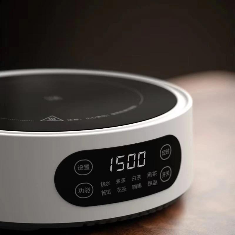 1500W Mini-Elektrokeramikherd Tragbarer kleiner Teekocher für den Haushalt Multifunktionaler Teekocher mit Wärmedämmung
