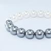 jewelCOUNTY Half & Half Pearl Bracelet[White/Grey]