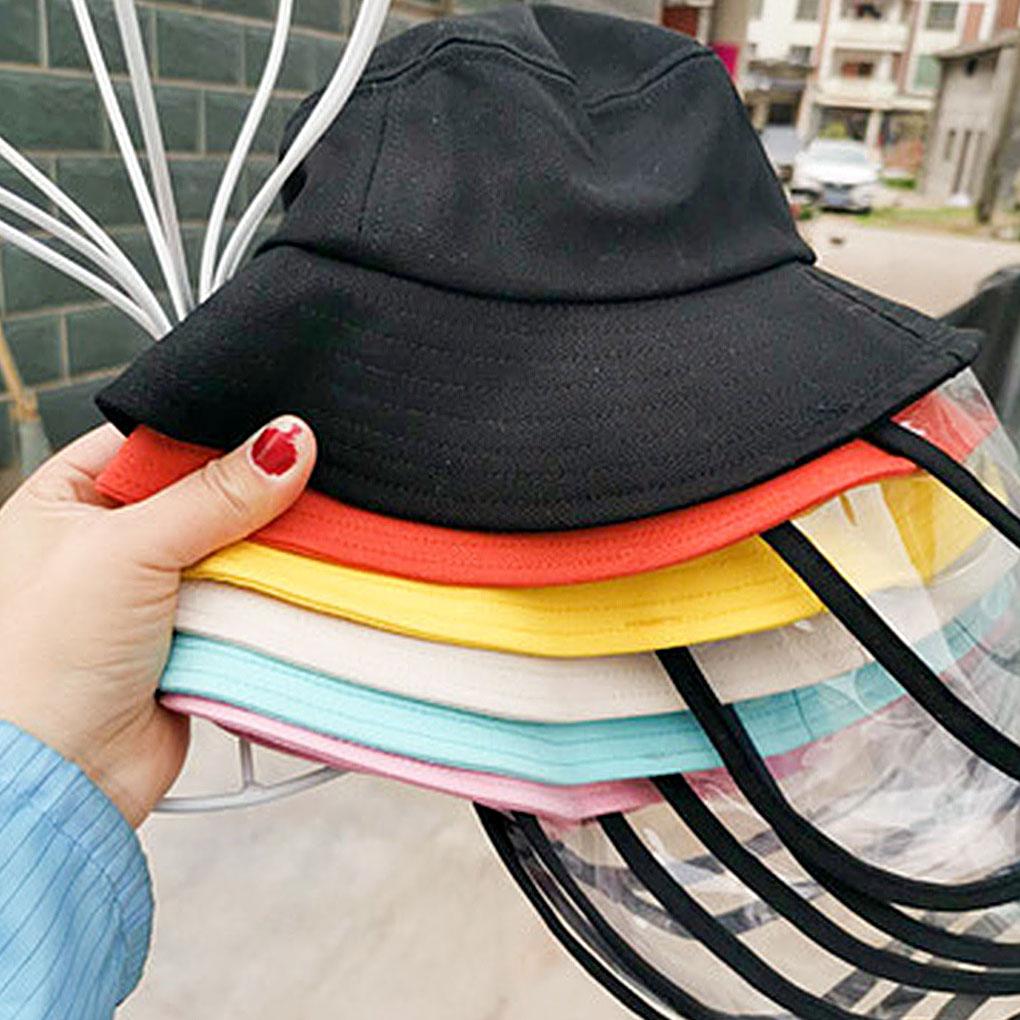 Kids Face Protection Hat Children Detachable Transparent Face Protection