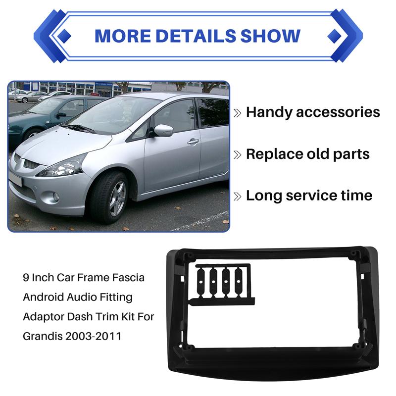 A58X-For Mitsubishi Grandis Radio Fascia For Mitsubishi Grandis Android Audio Fitting Adaptor