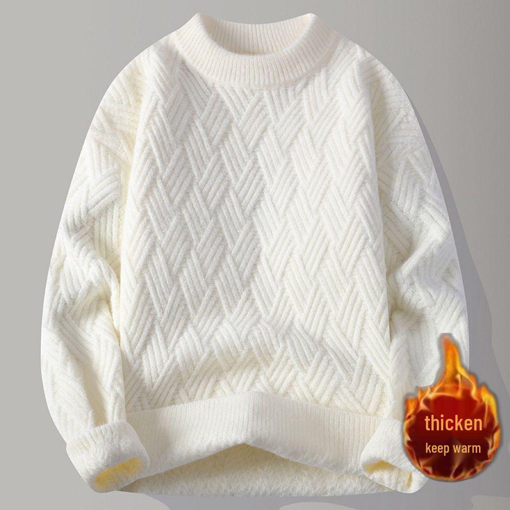 

Lux Teen Argyle Knit Sweater - Cozy, Thick, Round Neck for Fall/Winter M 80-100