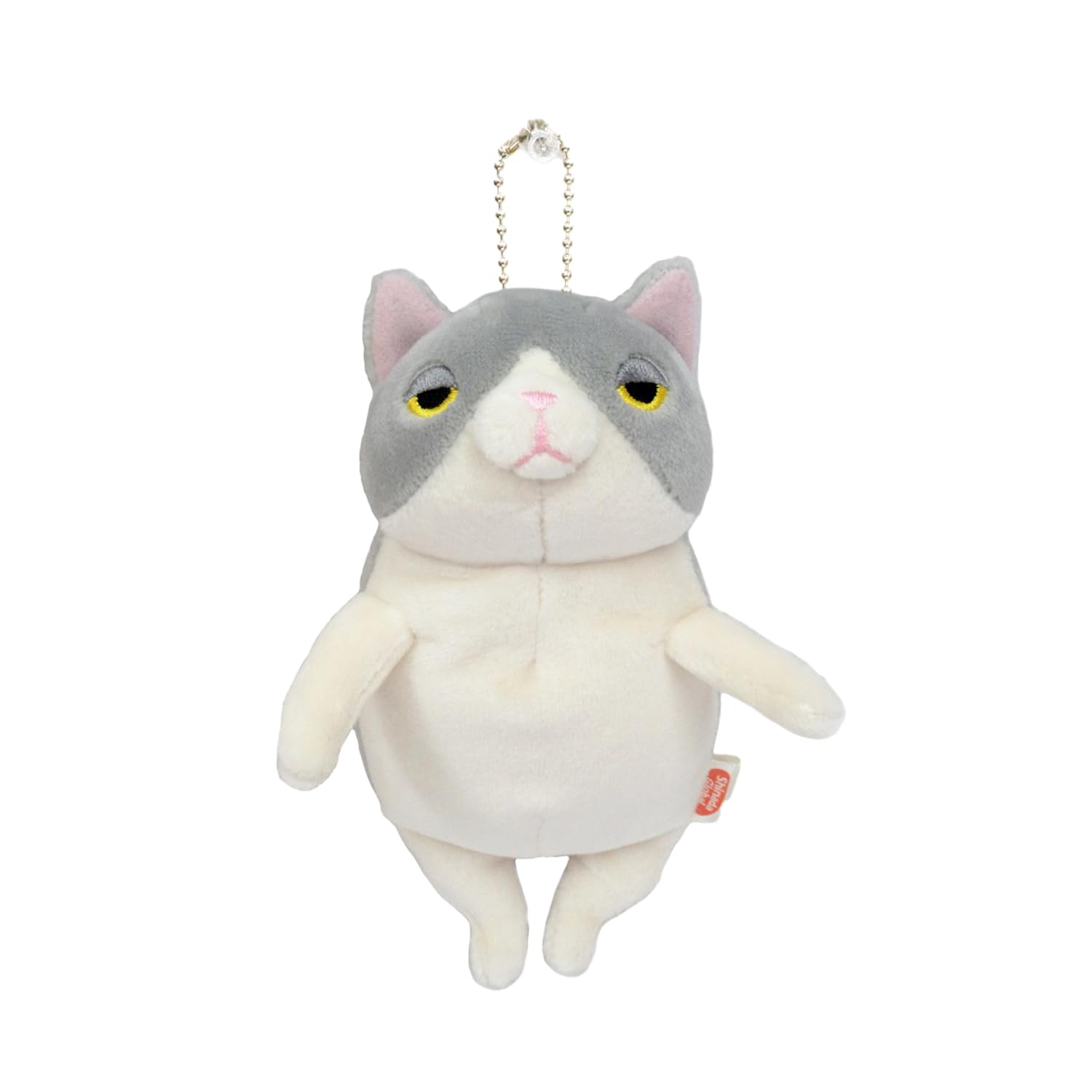 Shinada Global Mochi Series Mochi Neko Hachiware Gray 7 x 5 x 14cm Plush Cat Animal (mini) MONE-0088HG