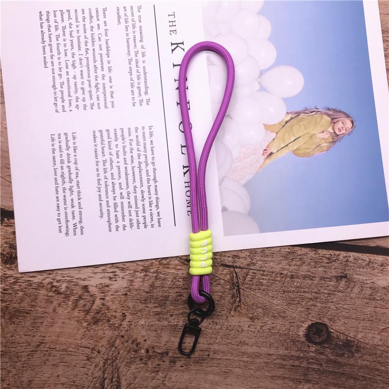 

Mobile Phone Chain Ring Cord for Keys Wrist Strap Hanging Cell Phone Holder Contrasting Colors Rope Paracord Keychain