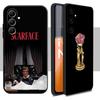 Carcasă Telefon Model Cool Tony Montana Pentru Samsung Galaxy S25 S24 S23 S22 S21 S20 Plus Ultra Note20 Negru Moale