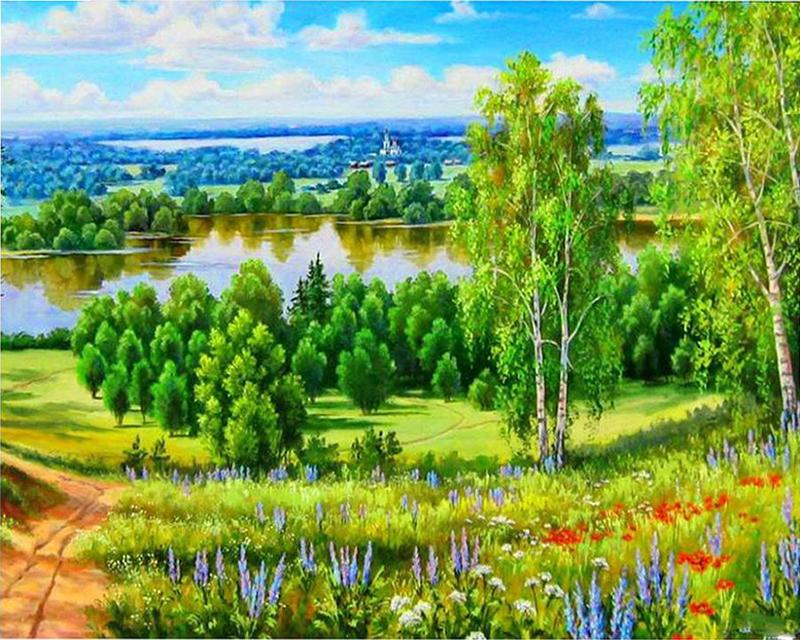 5d Diamond Painting Flower Tree Landscape Spring Diamond Embroidery Sale Rabbit Cartoon Pictures of Rhinestones Mosaic Handmade Gift