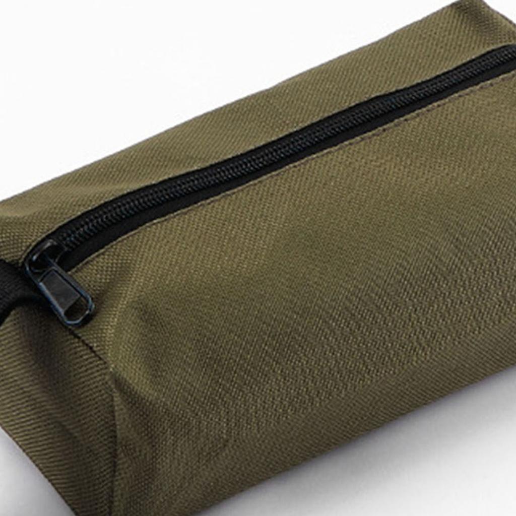 Reißverschluss Werkzeugtasche Mehrzweck Oxford-Gewebe Weite Öffnung Tragbare Werkzeugtasche zur Aufbewahrung Grün