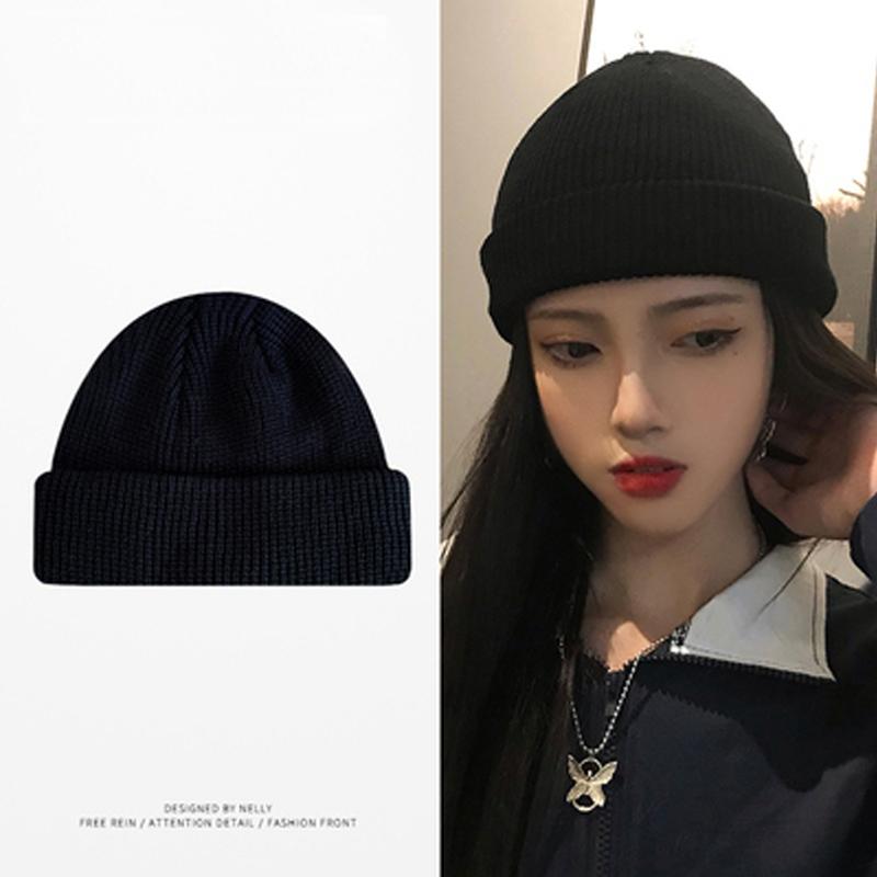 Vintage Washed Denim Bucket Hat Female Face Small Visor Cartoon Bear Embroidery Basin Hat Tide