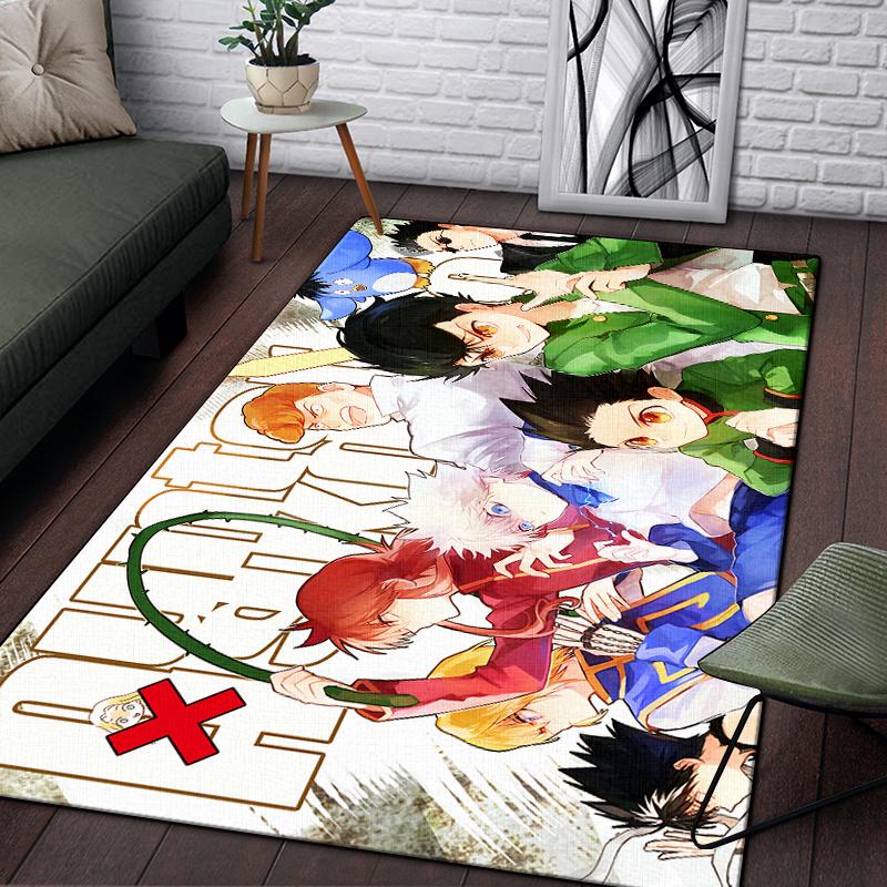 Hunter X Hunter Carpet for Living Room,Soft Flannel Rug for Bedroom ,Anti-Slip  BATHROOM Mat,  Baby Play Mat, Kitchen Mat