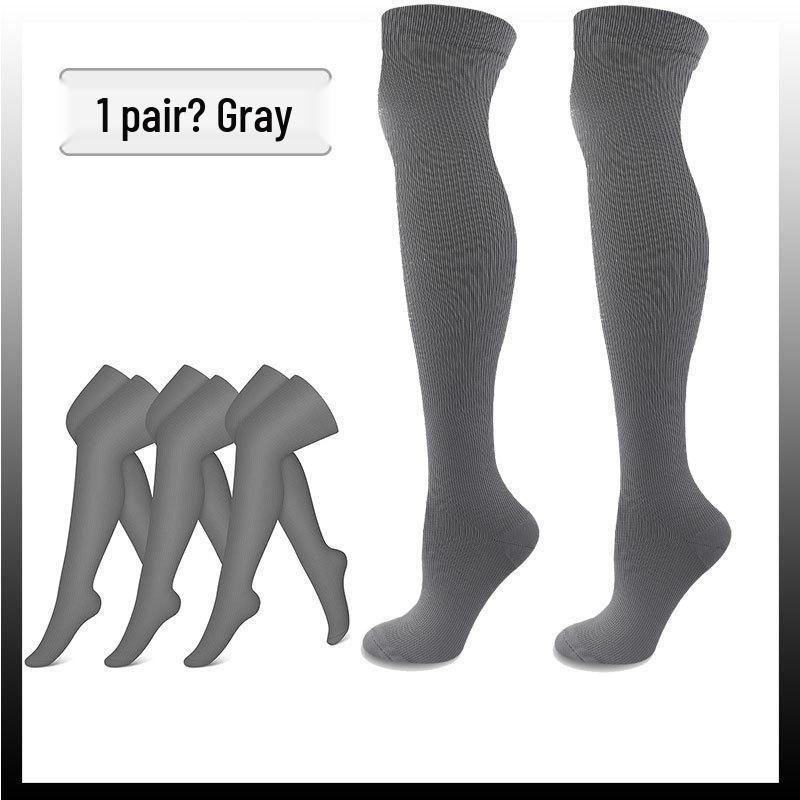 Elastic Over-the-Knee Compression Sports Socks for Men and Women - Cross-Knee Muscle Strength and Support
