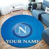 SSC Napoli Custom Name Round Area Rug,Carpet Rug for Living Room Bedroom Sofa Playroom Decor,Non-slip Floor Mat