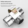 CVBAB Brass 1-in-2-out Toilet T-Adapter Diverter