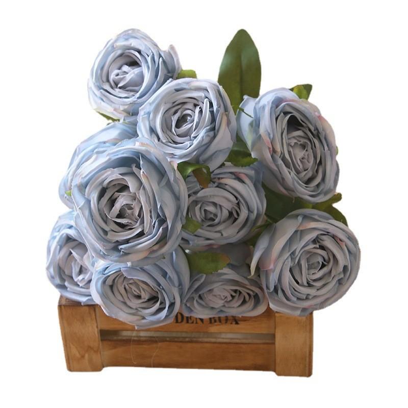 Rose Wall Decor Artificial Flowers For Wedding Home Photography With Silk Material