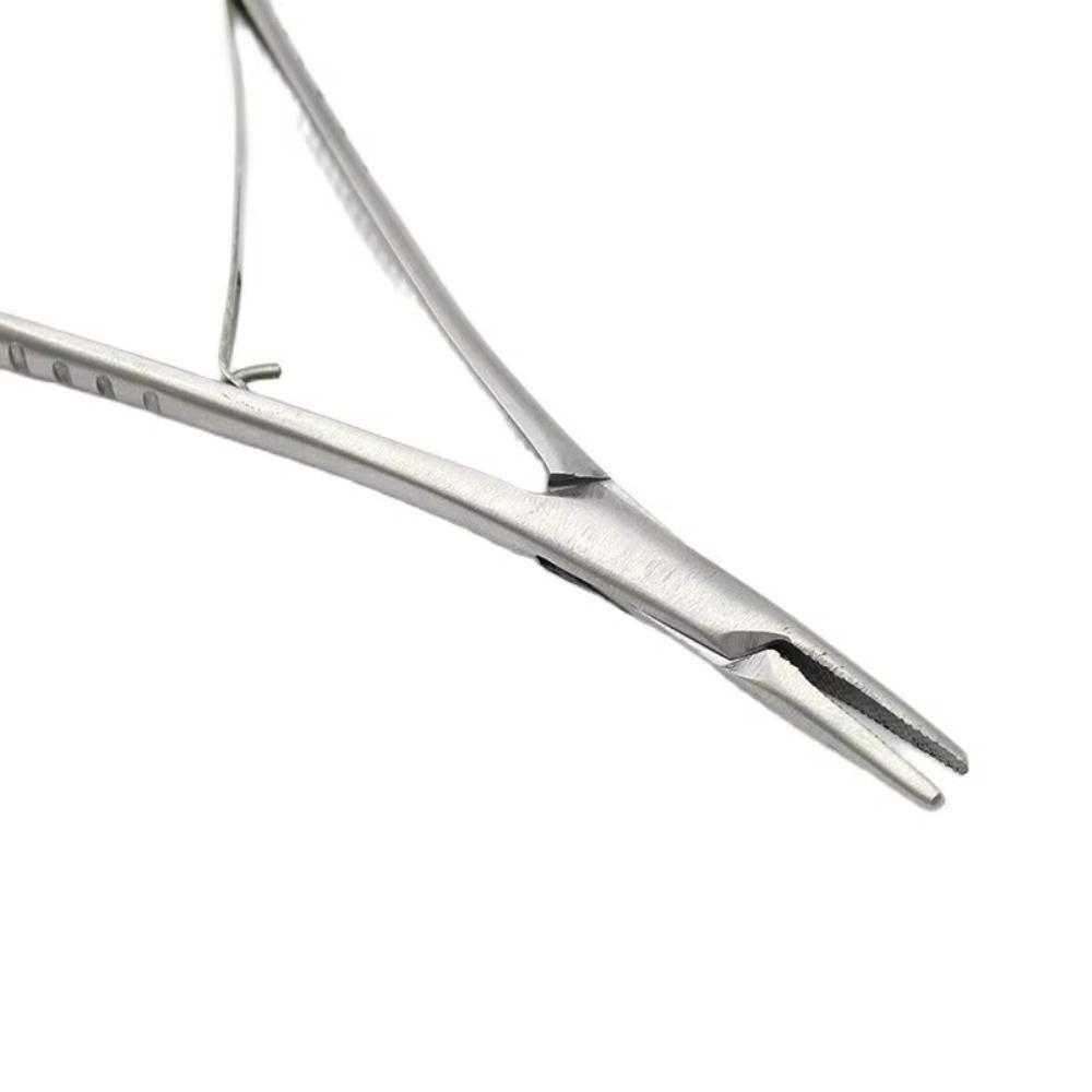 14cm Dental Needle Holder Stainless Steel Elastic Placing Plier Orthodontic Plier  Dental Tool