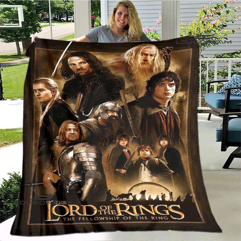L-Lord of the Rings Printed blanket Flannel Warm Blanket Soft Comfortable Blanket Home Travel Blanket bed linings Birthday Gift
