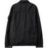 Stone Island Ss25 Nylon Metal Solid Logo Patch Zip Long Sleeve Jacket Men Jacket Black K1S1512000-05S0019-V0029
