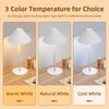 Cordless Rechargeable Table Lamp LED Nightstand Lamp Touch Control Desktop Night Light For Bedroom Dimmable Bedside Lighting