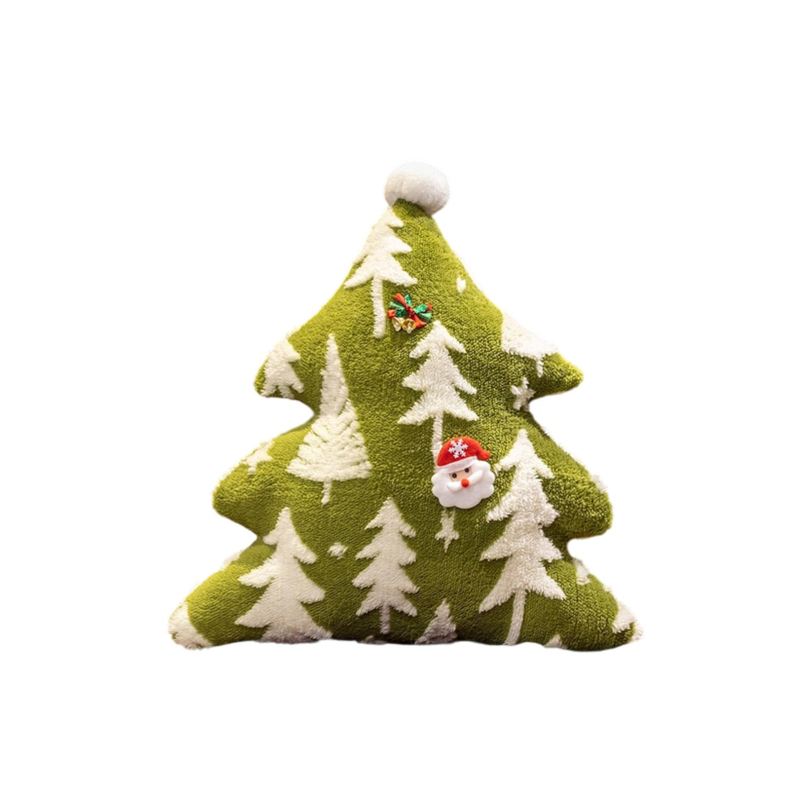 

Christmas Pillow Snowflake Velvet Christmas Tree Elk Pillow Cushion Holiday Decoration Cushion One Size