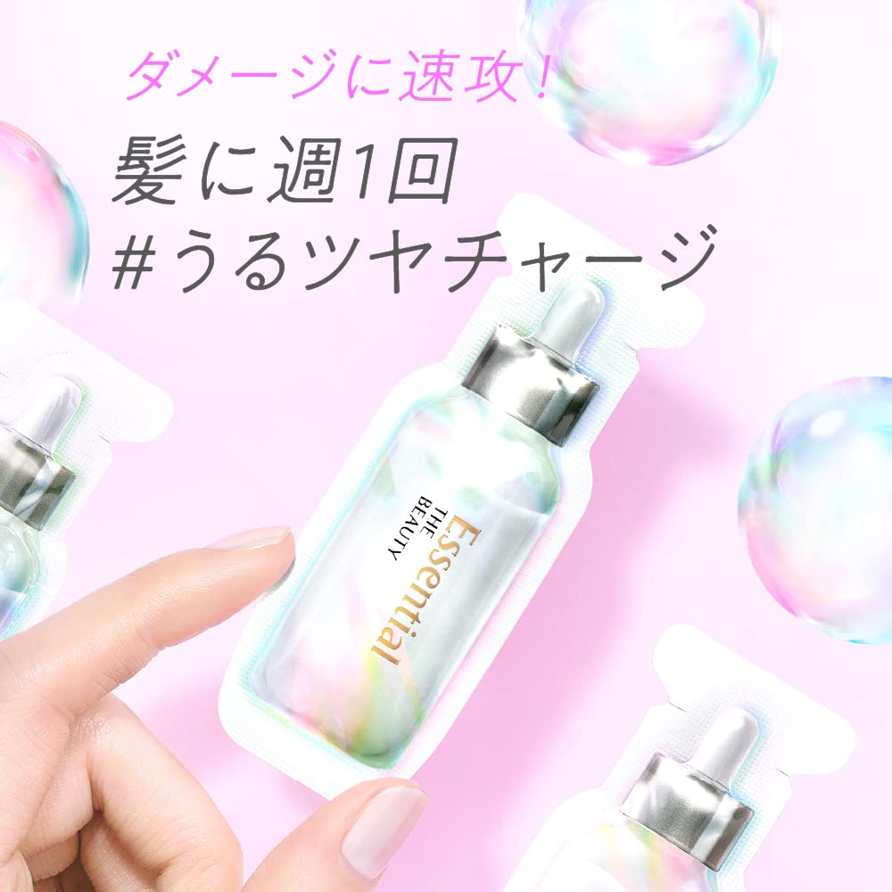 Essential The Beauty Hair Texture Enhancing Hair Pack 9g x 6 - Floral Luxe Scent, Hair Barrier Formula for Smooth & Shiny Hair