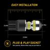 7443 7440 LED Reverse Backup Turn Signal Parking Light Bulbs White 6000K