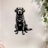 1 Stück Metall Hund Wandkunst, Treue Haustier Statue Wandbild Wetterfest für Wohnzimmer Gartenzaun, Neujahrs Weihnachtsgeschenk für Hundeliebhaber