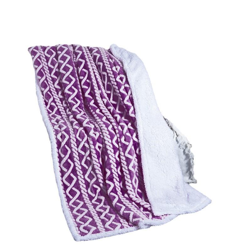 Extra Thick Soft Fleece Blanket With Jacquard Winter Office Nap Cozy Throw Bedding In Nordic Style