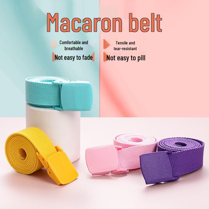 20-Farben Unisex Canvas Gürtel: Langlebiges Webdesign für Studenten und Outdoor-Aktivitäten