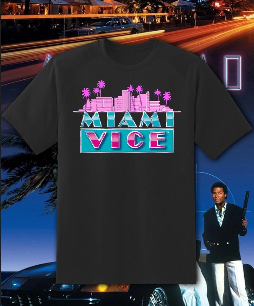 Miami Vice Main Logo  Retro T Shirt Youth M - Adult 6XL! XS