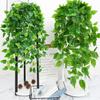 Potted Artificial Pothos Hanging Vine Greenery for Indoor Decoration