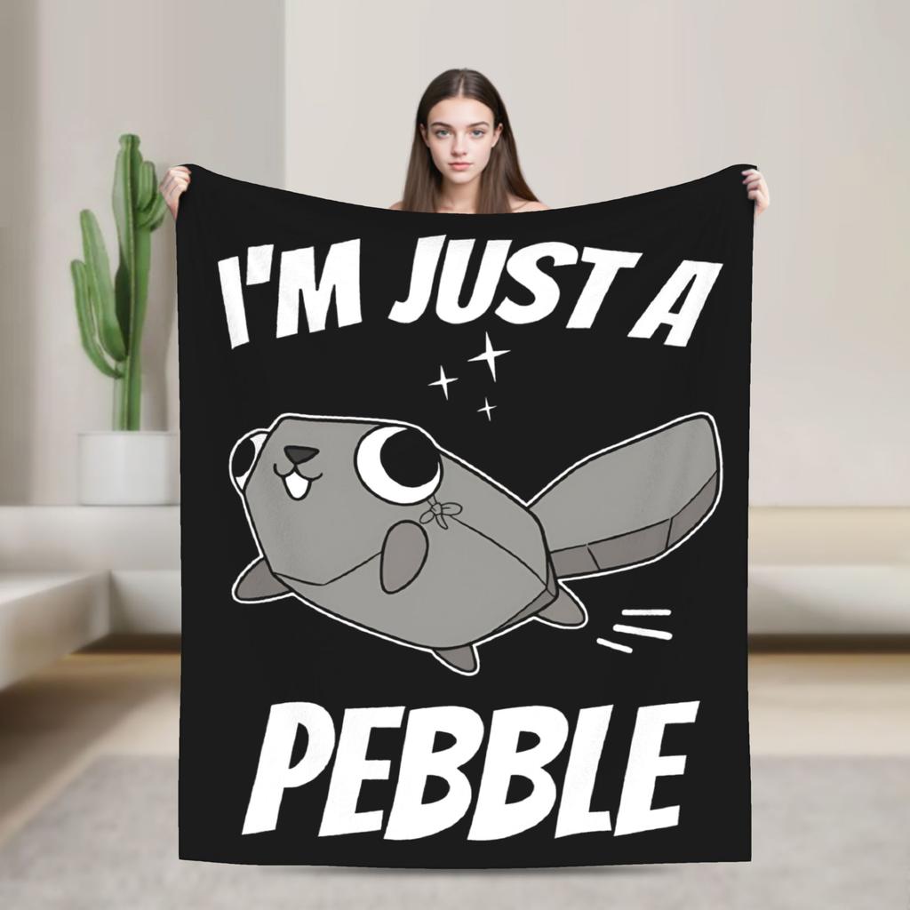 Dandys World Fleecové deky Jsem jen kamínek Vtipné přehozy na pohovku Postel Obývací pokoj 200x150cm Přikrývka