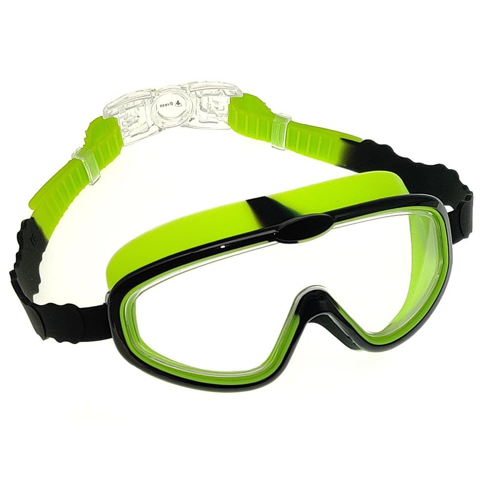 Occhialini da Nuoto Impermeabili in Silicone per Bambini Montatura Grande HD Occhiali da Nuoto, Occhiali Antiappannamento Accessori per il Nuoto