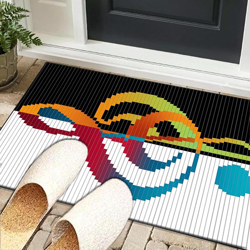 Music Notes Harmony Office Rug Chair Mat, Entryway Carpet, Suitable for Front Door, Bedroom, Living Room, Desk, Holiday Gift