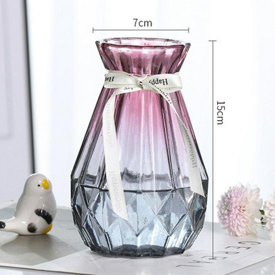 European-Style Hydroponic Pothos Vase with Dried Flowers for Living Room Decor