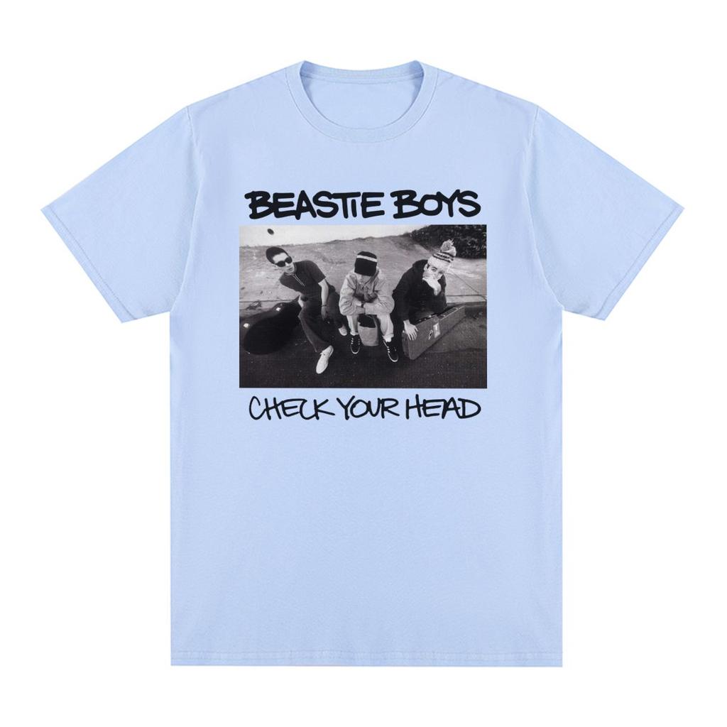 Beastie Boys Check Your Head Vintage T-shirt Hip Hop Group Simple Fashion Design Cotton Men T Shirt New Tee Tshirt Womens Tops