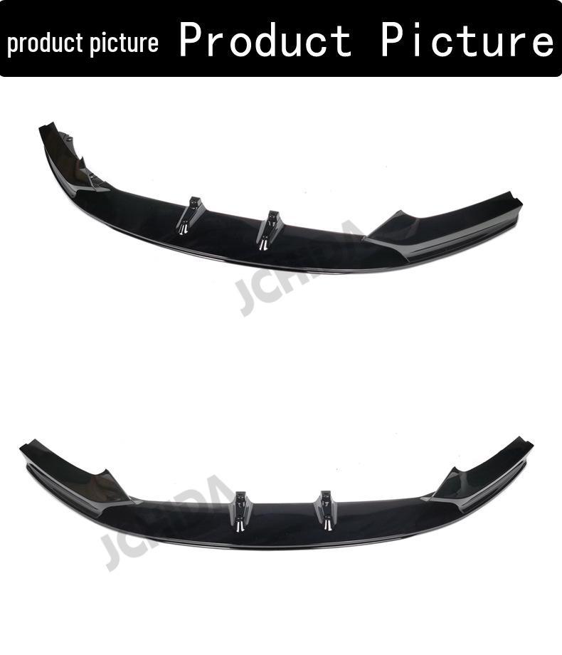 BMW 2 Series F22/F23 MP Style Gloss Black Front Lip Splitter with Corner Extensions