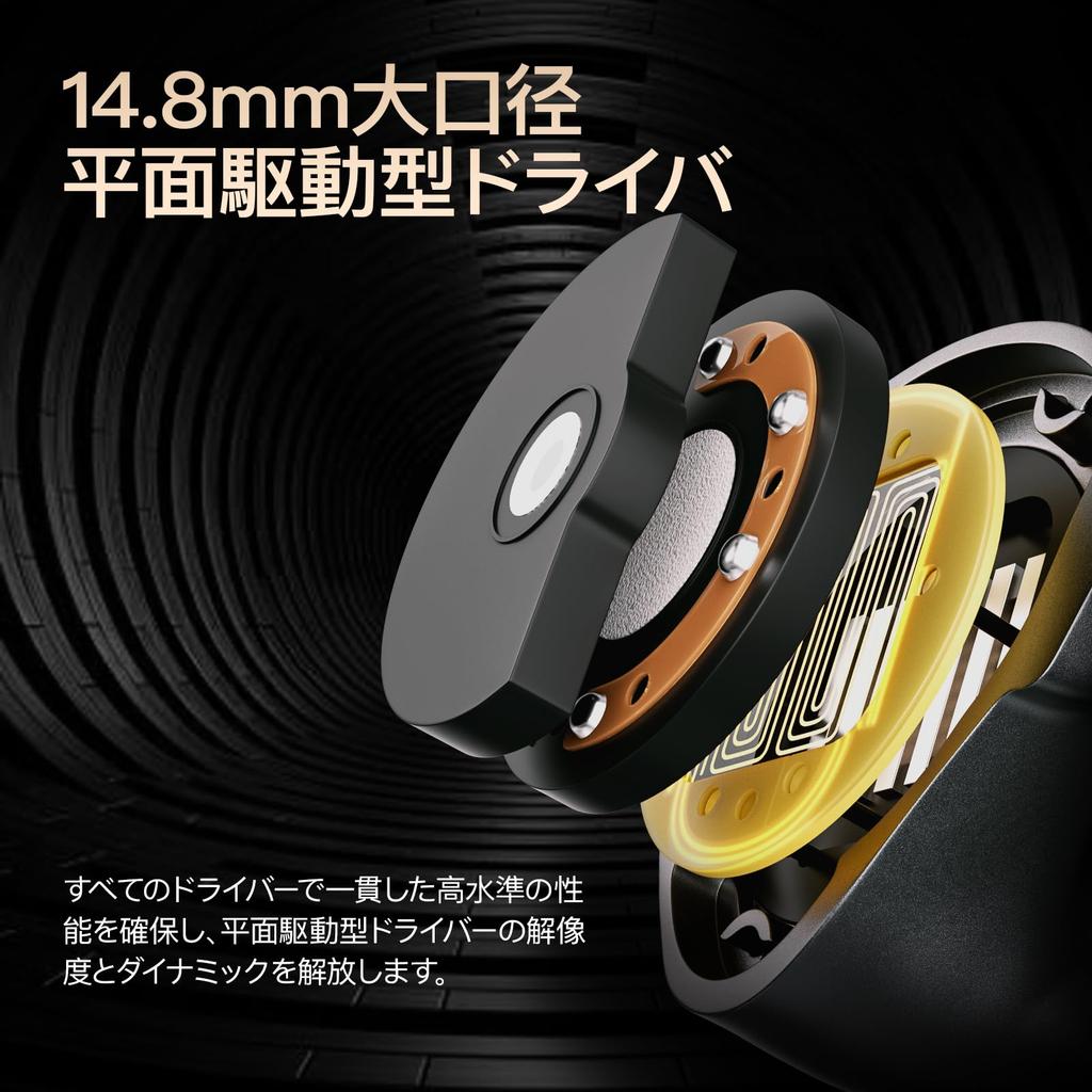 LETSHUOER HiFi Wired Large Planar Magnetic Wired Canal Single Crystal Copper Silver Plated Cable Interchangeable "S12 Ultra" Earphones, 14.8mm Driver,