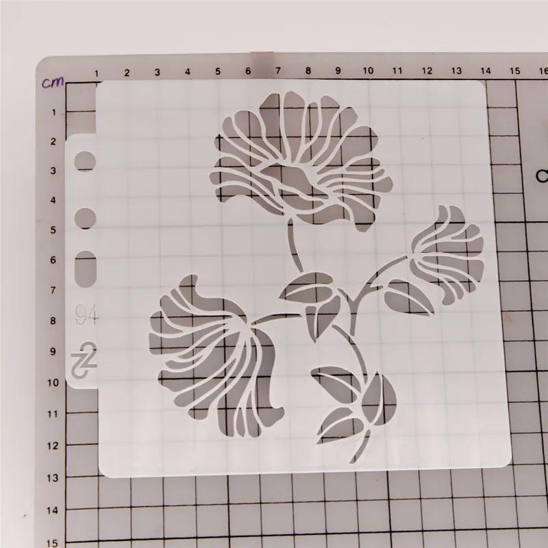 Květinová dutá šablona na dort Kávová stříkací šablona Růžové cukrové síto Pečicí forma pro svatební dort Šablona okrajových dekorací