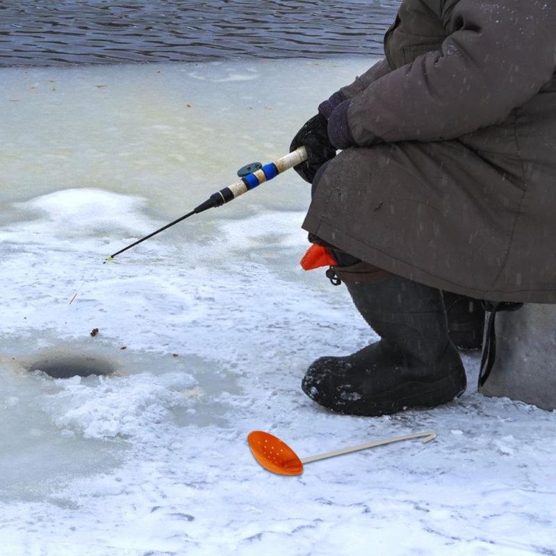 Ice Scoops Anglers Tool Portable Winter Ice Fishing Scooper Fishing Skimmer Scoops Fishing Gear for Easy Removing Snow